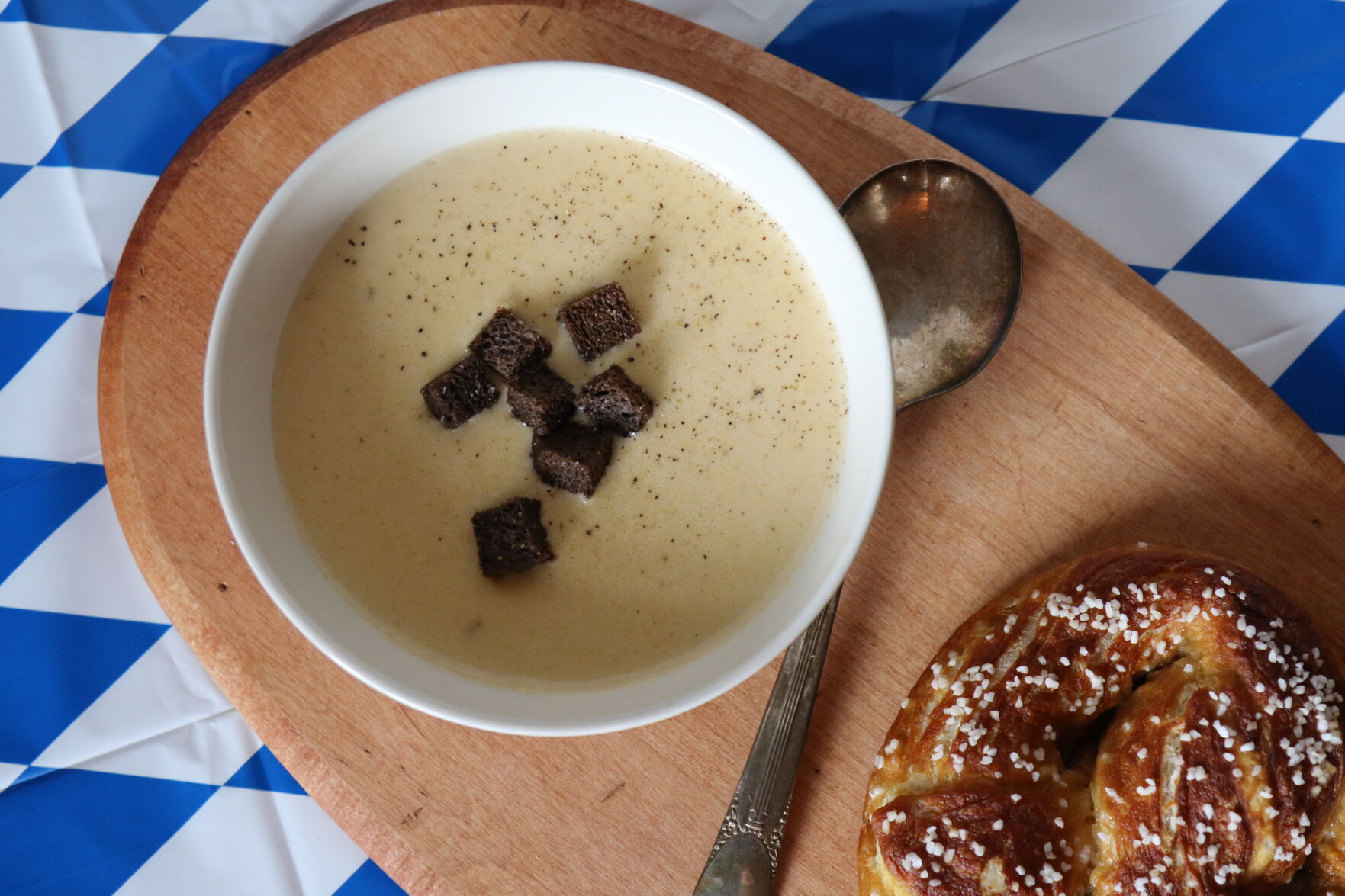 Beer-cheese soup